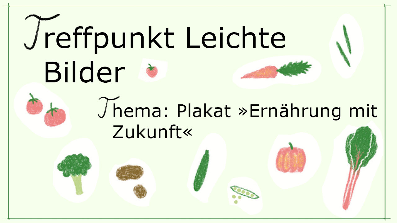 Auf hellgrüne HIntergrund ist oben der Name der Veranstaltung geschrieben mit Computerschrift: 